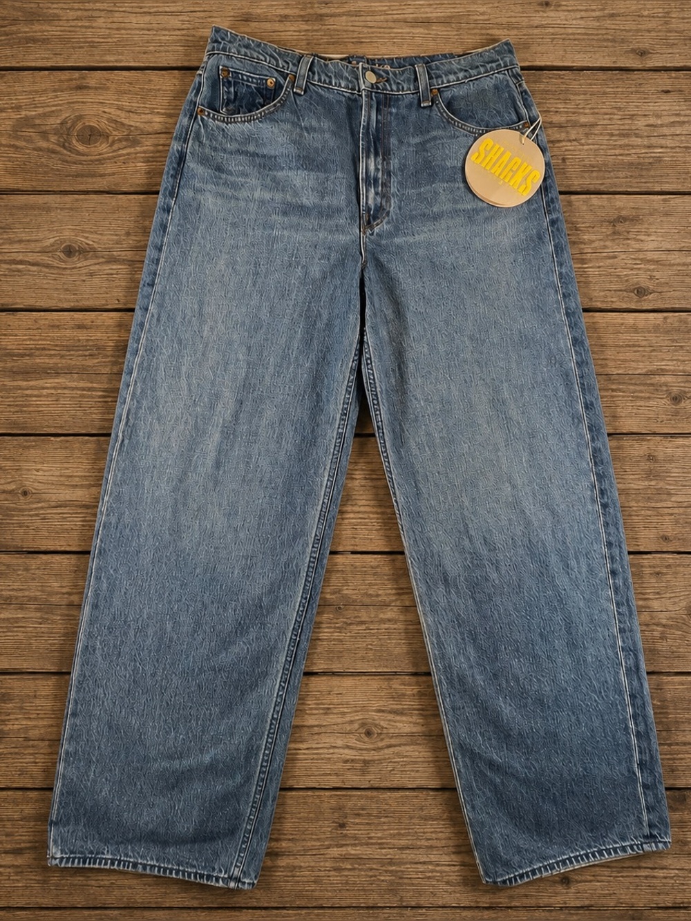 Mother Denim Snacks Women’s 29 Fun Dip Puddle Wide Jeans Delicious Memories Wash
